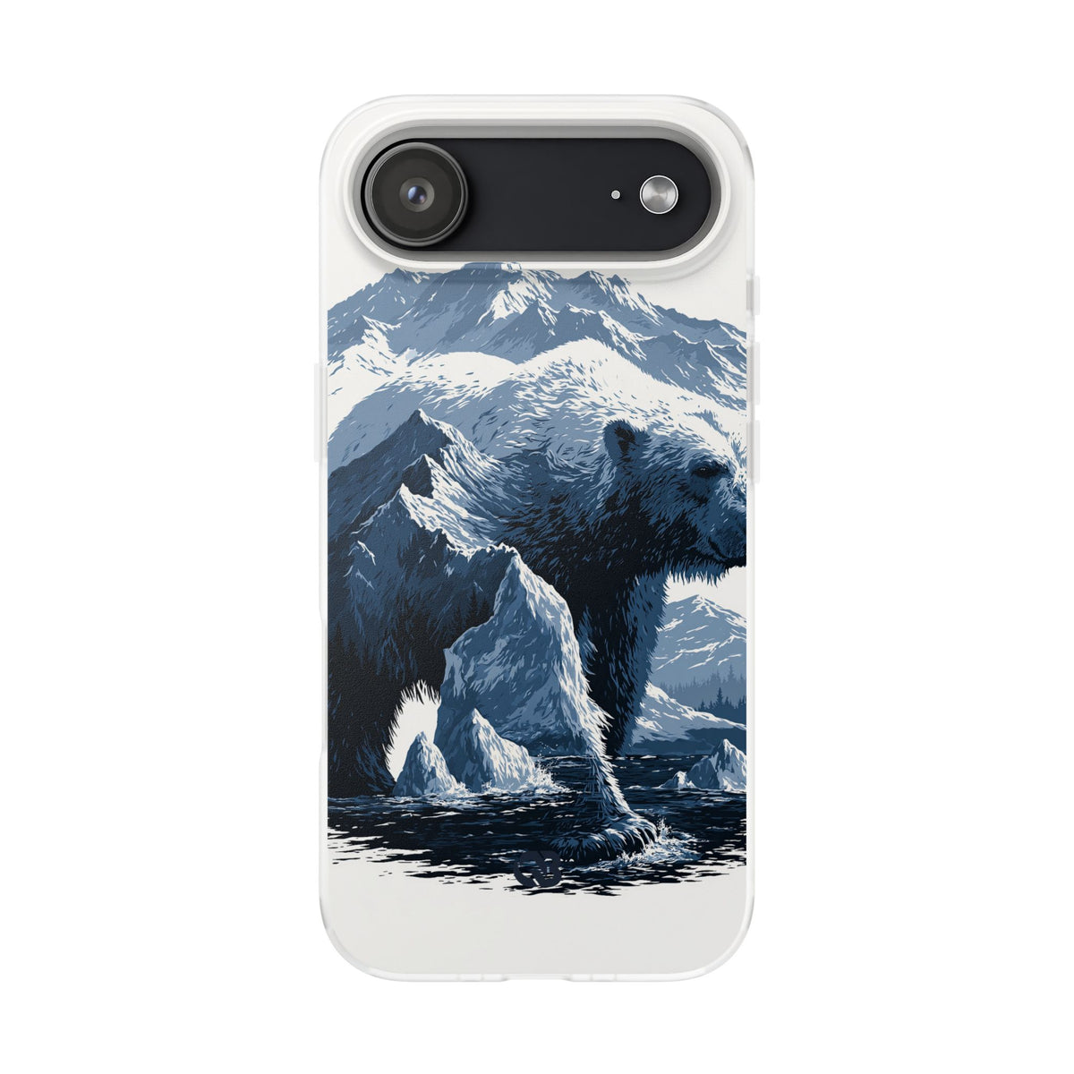 Fjord Summit Bear · Lite Phone Case for iPhone ·  Blue