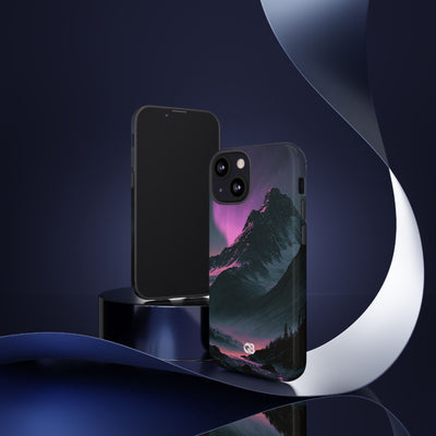 Arctic Aurora Summit · Tough Phone Case for iPhone · Black