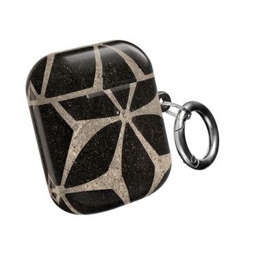 Concrete Mosaic Star · Hard Case for AirPods & AirPods Pro · Black