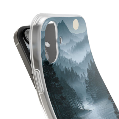 Silent Nordic Fjord · Lite Phone Case for iPhone ·  Blue