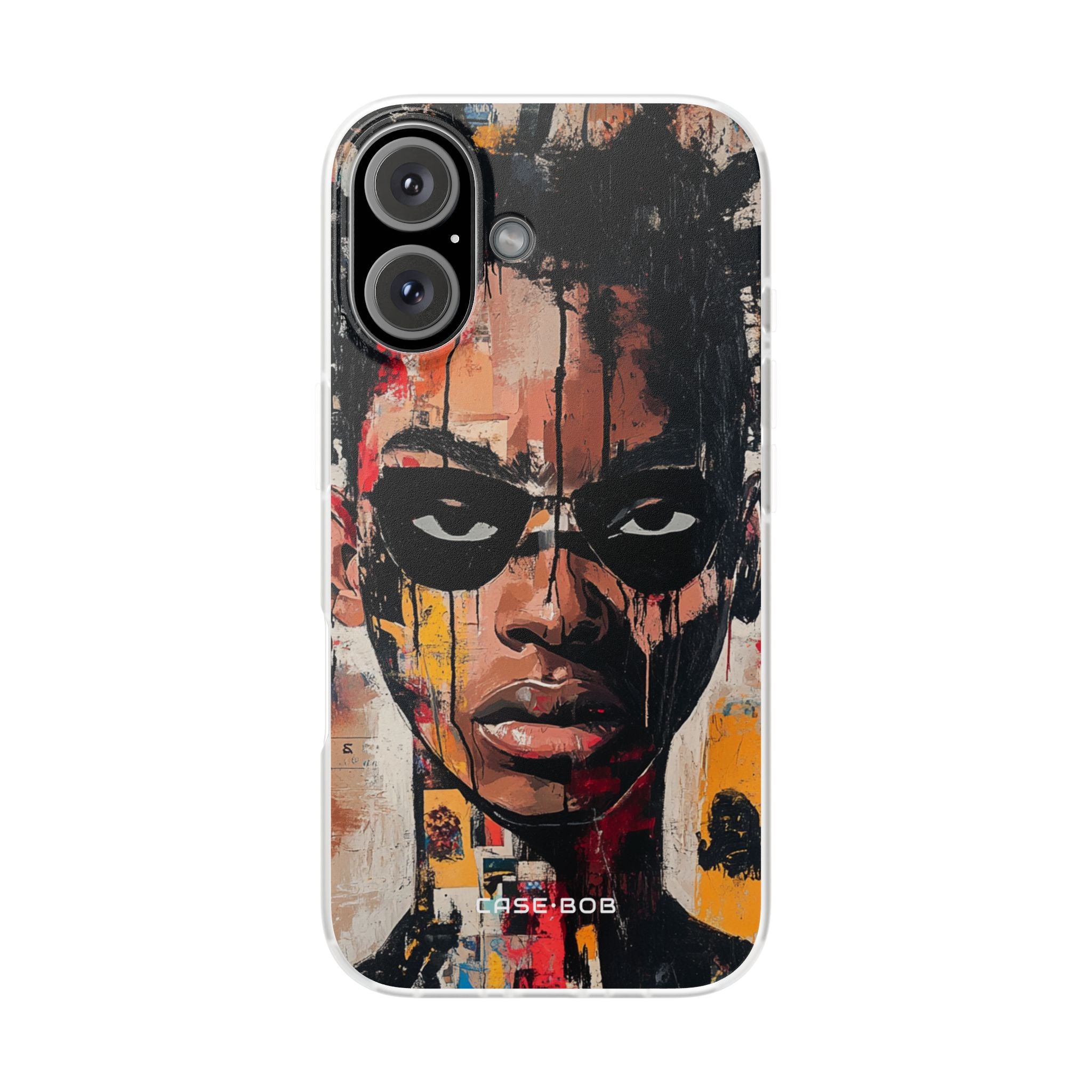 Maskerad porträtt droppar iPhone 16 Skal - Mjuk