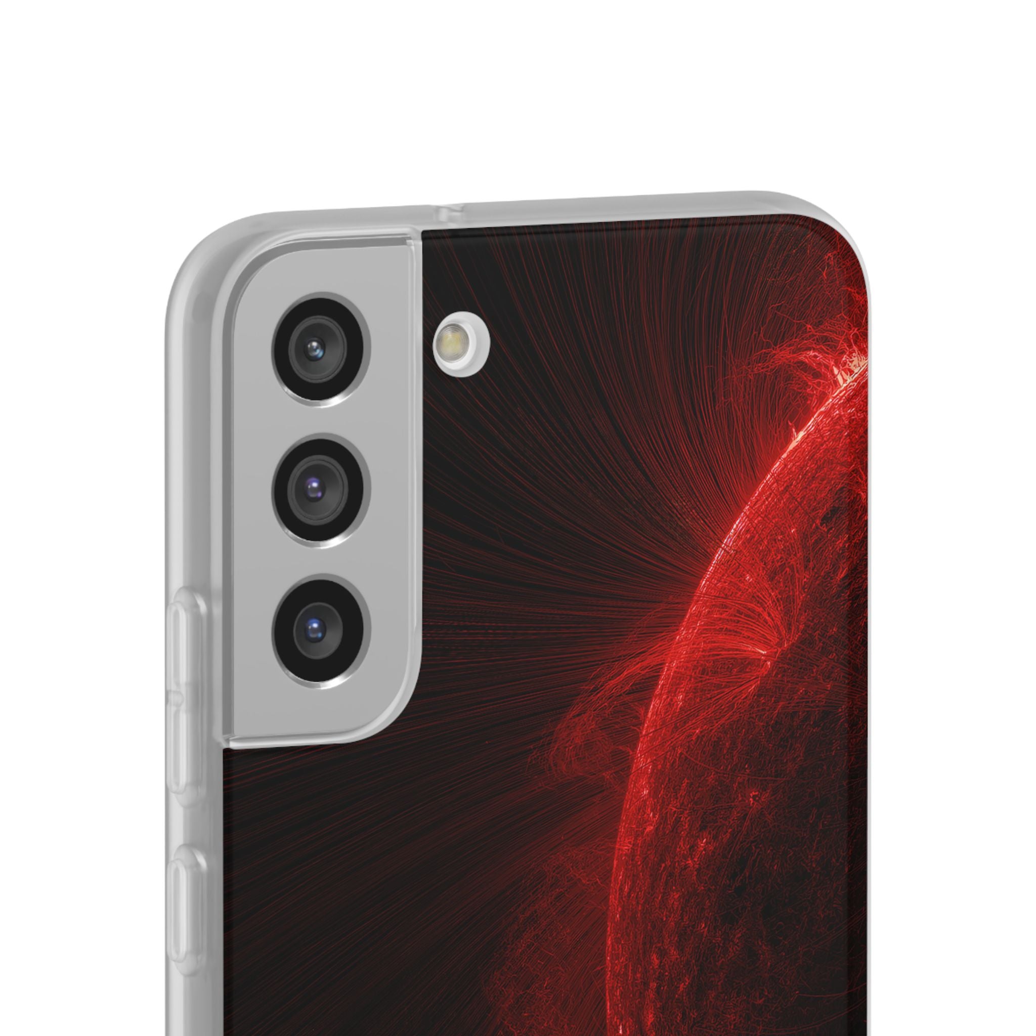 Red Lite Phone Case for Samsung - Solar Crimson Flare