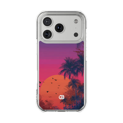 Neon Horizon Palms · Impact Phone Case for iPhone · Magsafe