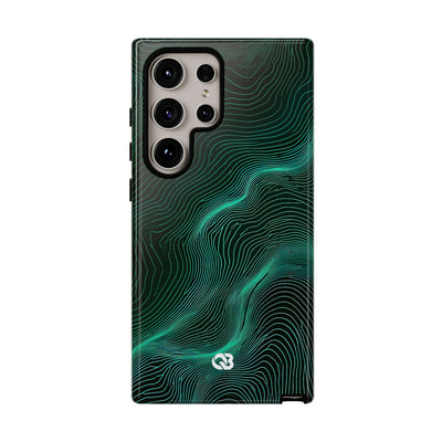 Emerald Topo Ridge · Tough Phone Case for Samsung · Green