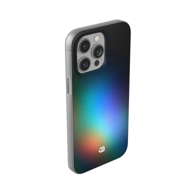 Black Lite Phone Case for iPhone - Electric Prism Grain