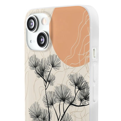 Spiky Tree Sunset iPhone 13 - Soft