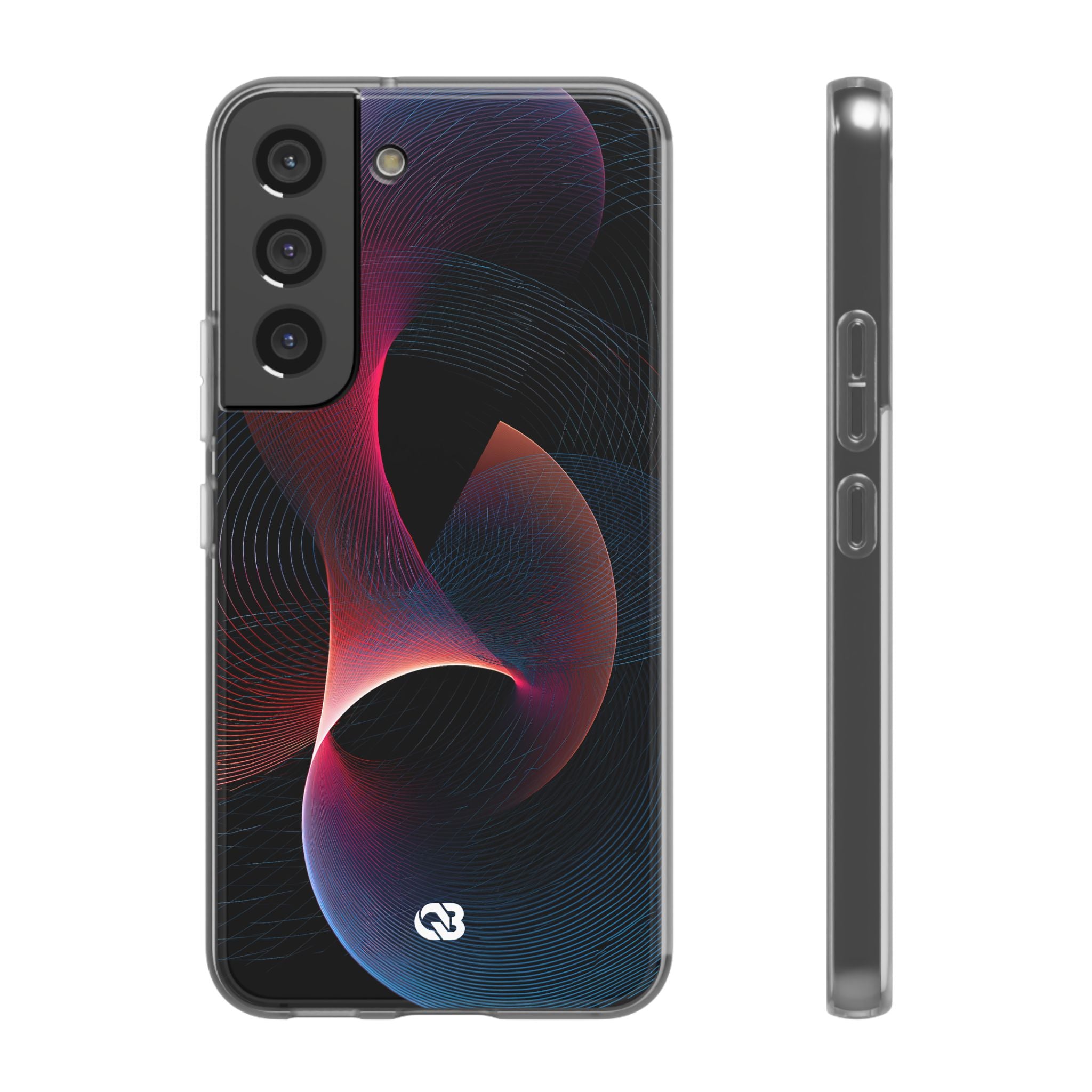 Black Lite Phone Case for Samsung - Cobalt Crimson Flux