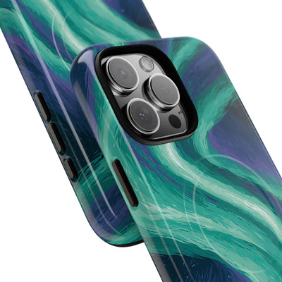 Arctic Aurora Bear · Tough 2.0 Magnetic Phone Case for iPhone · Teal