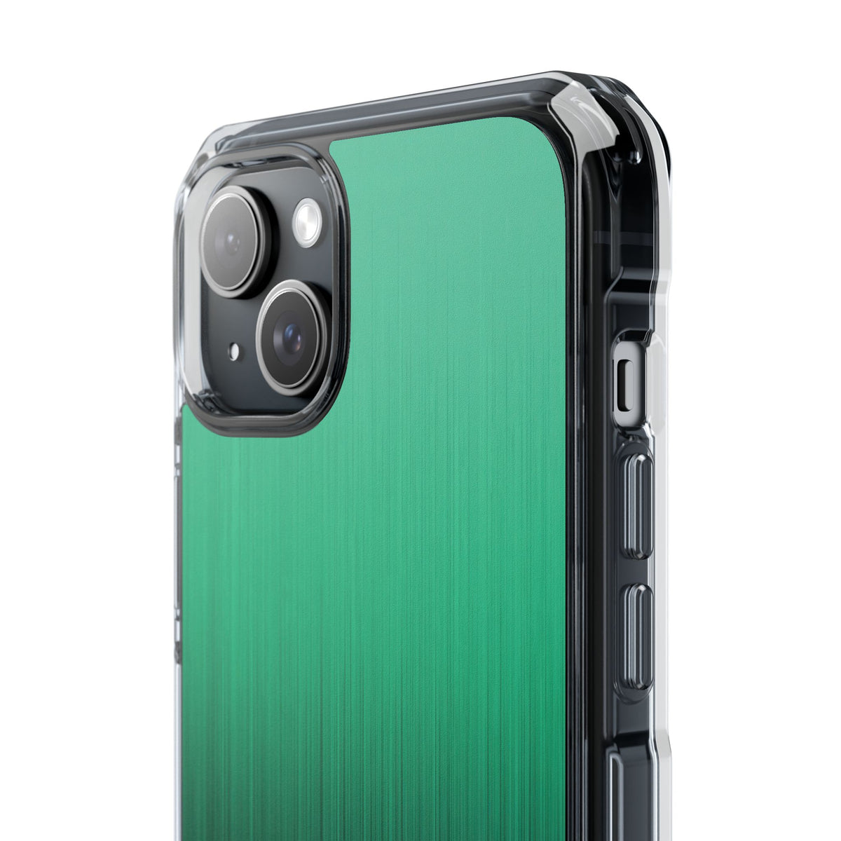 Emerald Cascade · Clear Impact Magnetic Phone Case for iPhone · Green