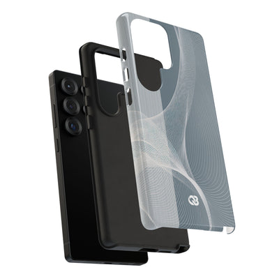 Grey Tough Phone Case for Samsung - Slate Mesh Horizon