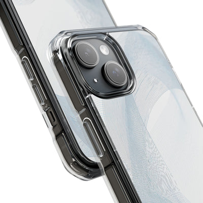 White Impact MagSafe Phone Case for iPhone - Arctic Line Current