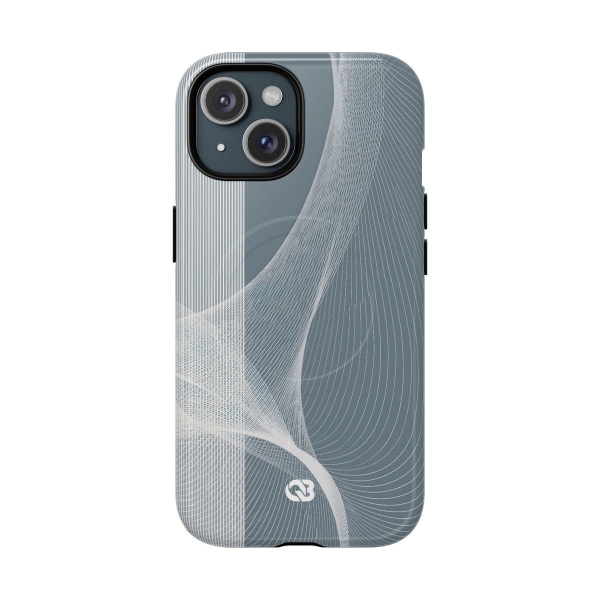 Slate Contour Drift · Tough 2.0 Magnetic Phone Case for iPhone · Grey