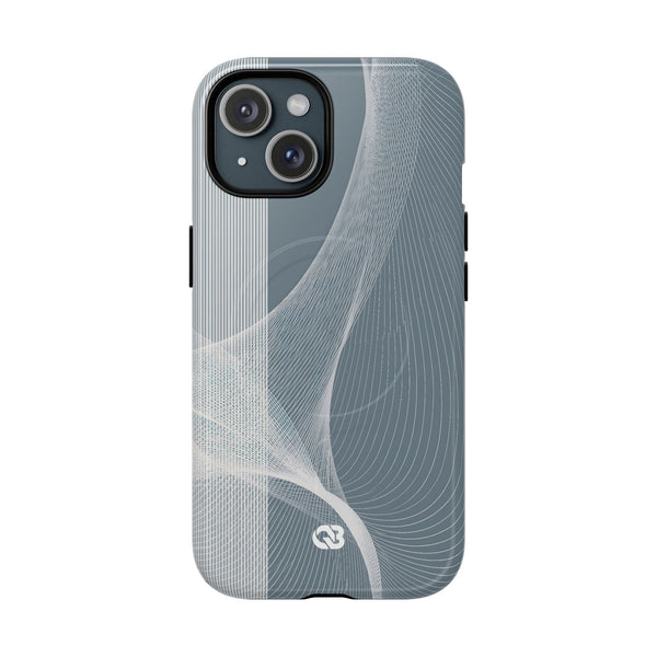 Slate Contour Drift · Tough 2.0 Magnetic Phone Case for iPhone · Grey