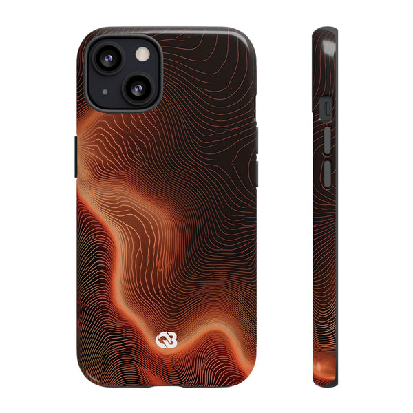 Caldera Ridge · Tough Phone Case for iPhone · Orange