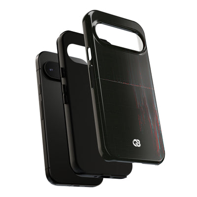 Black Tough Phone Case for Google Pixel - Corrupted Data Stream