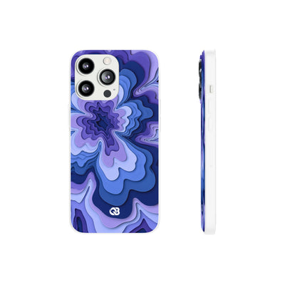 Periwinkle Strata Bloom · Lite Phone Case for iPhone ·  Purple