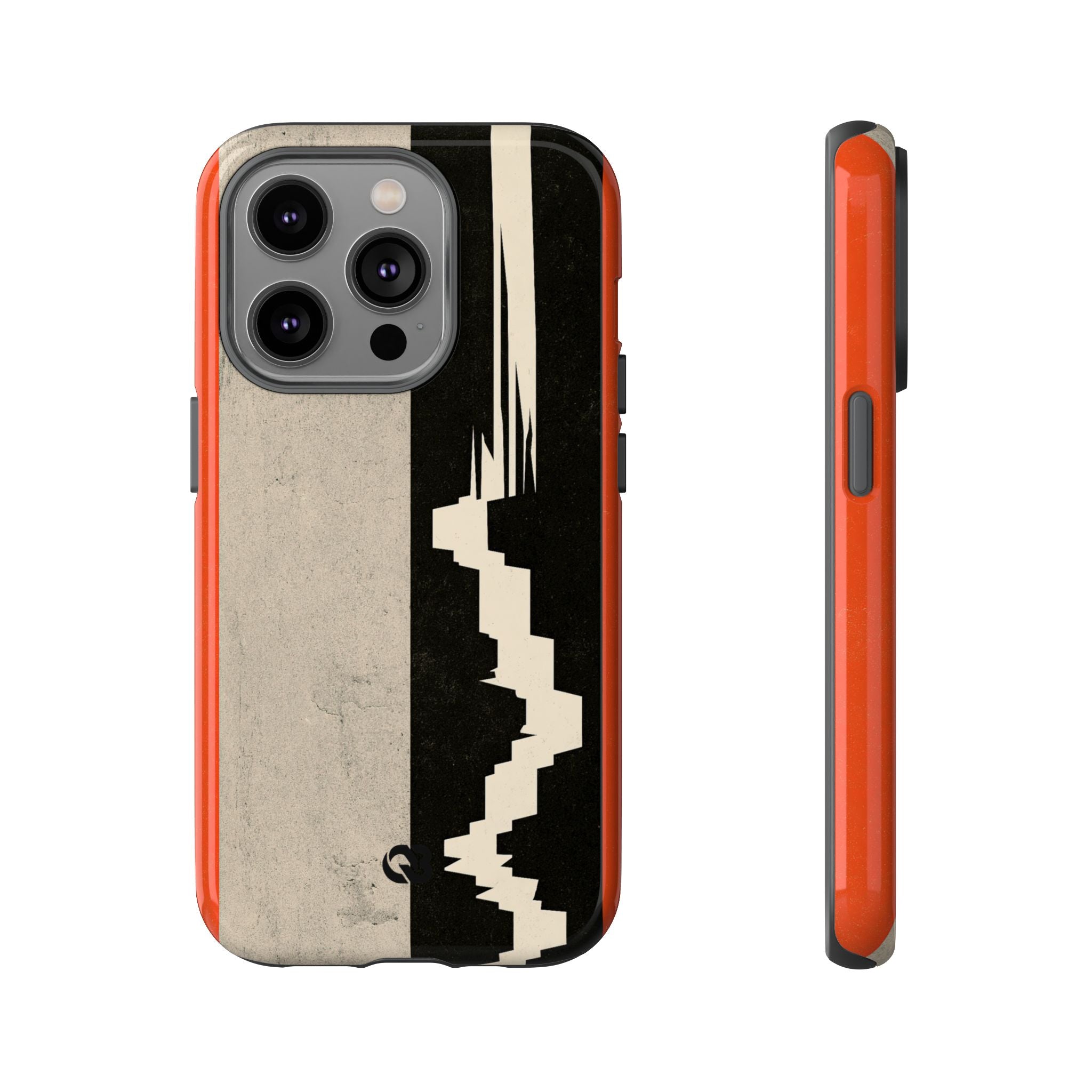 Orange Tough Phone Case for iPhone - Orange Monolith Rift