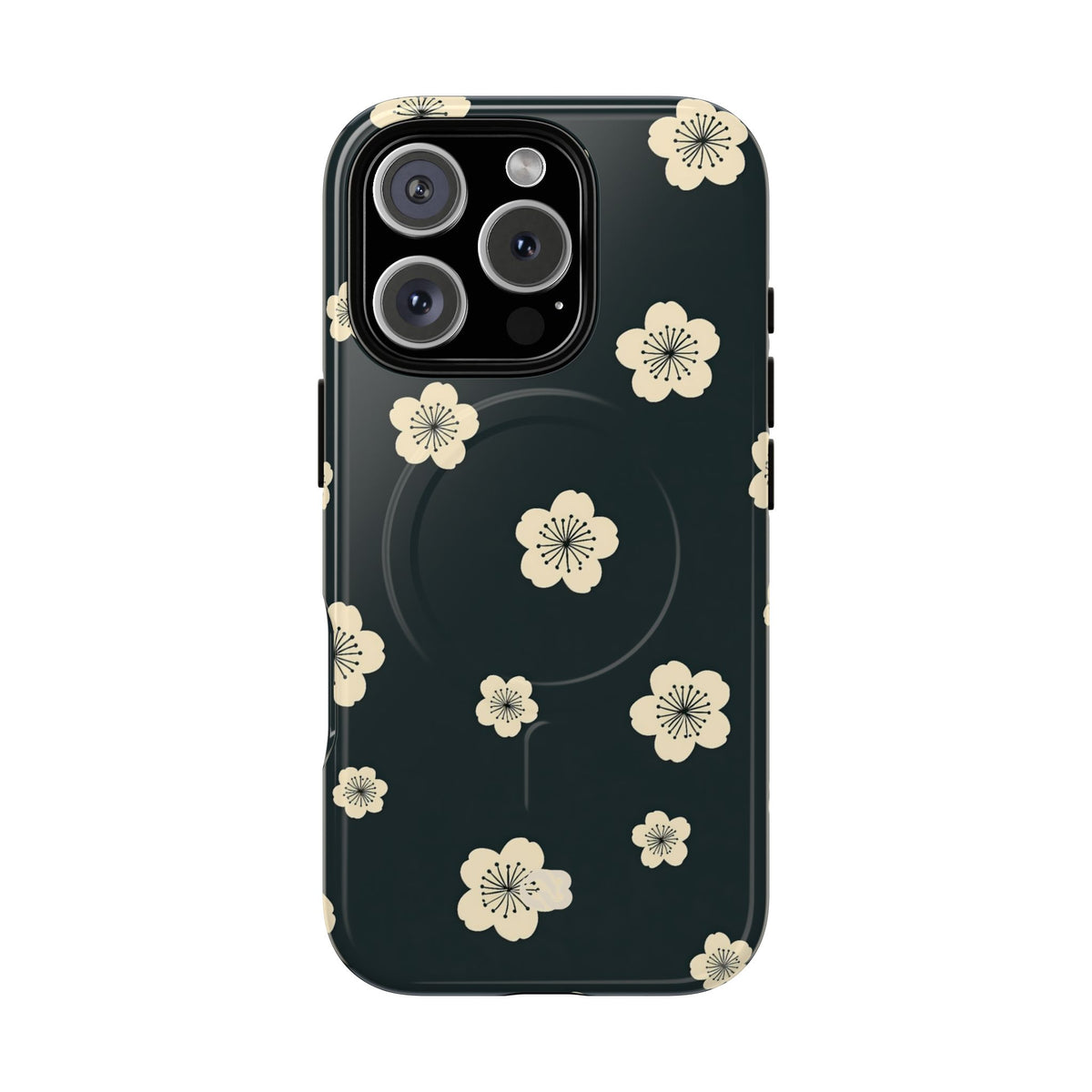 Midnight Sakura Bloom · Tough 2.0 Magnetic Phone Case for iPhone · Black