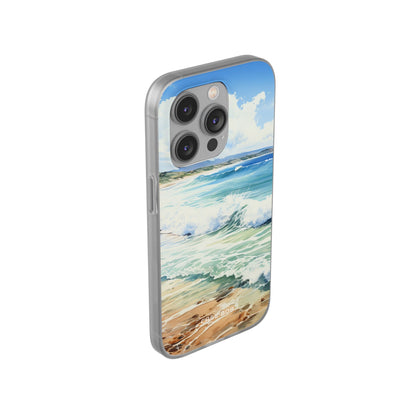 Foamy Wave Breeze iPhone 14 Pro Case - Soft