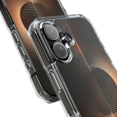 Amber Meridian · Clear Impact Magnetic Phone Case for iPhone · Black