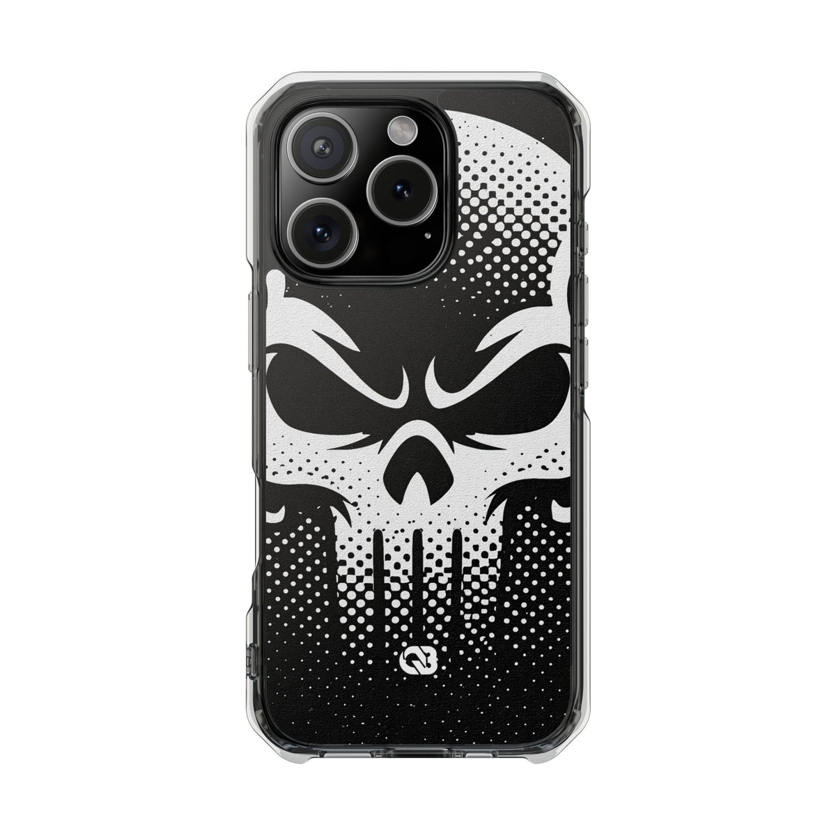 Phantom Halftone · Clear Impact Magnetic Phone Case for iPhone ·  Black