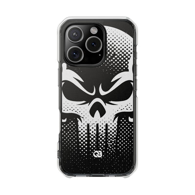 Phantom Halftone · Clear Impact Magnetic Phone Case for iPhone ·  Black