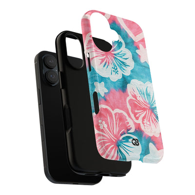 Tropical Hibiscus Bloom · Tough Phone Case for iPhone · Teal