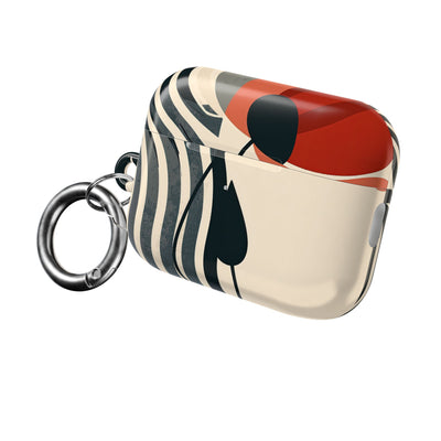 Modernist Poppy · Hard Case for AirPods & AirPods Pro · Beige