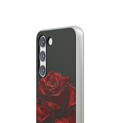 Crimson Noir Rose · Lite Phone Case for Samsung · Black