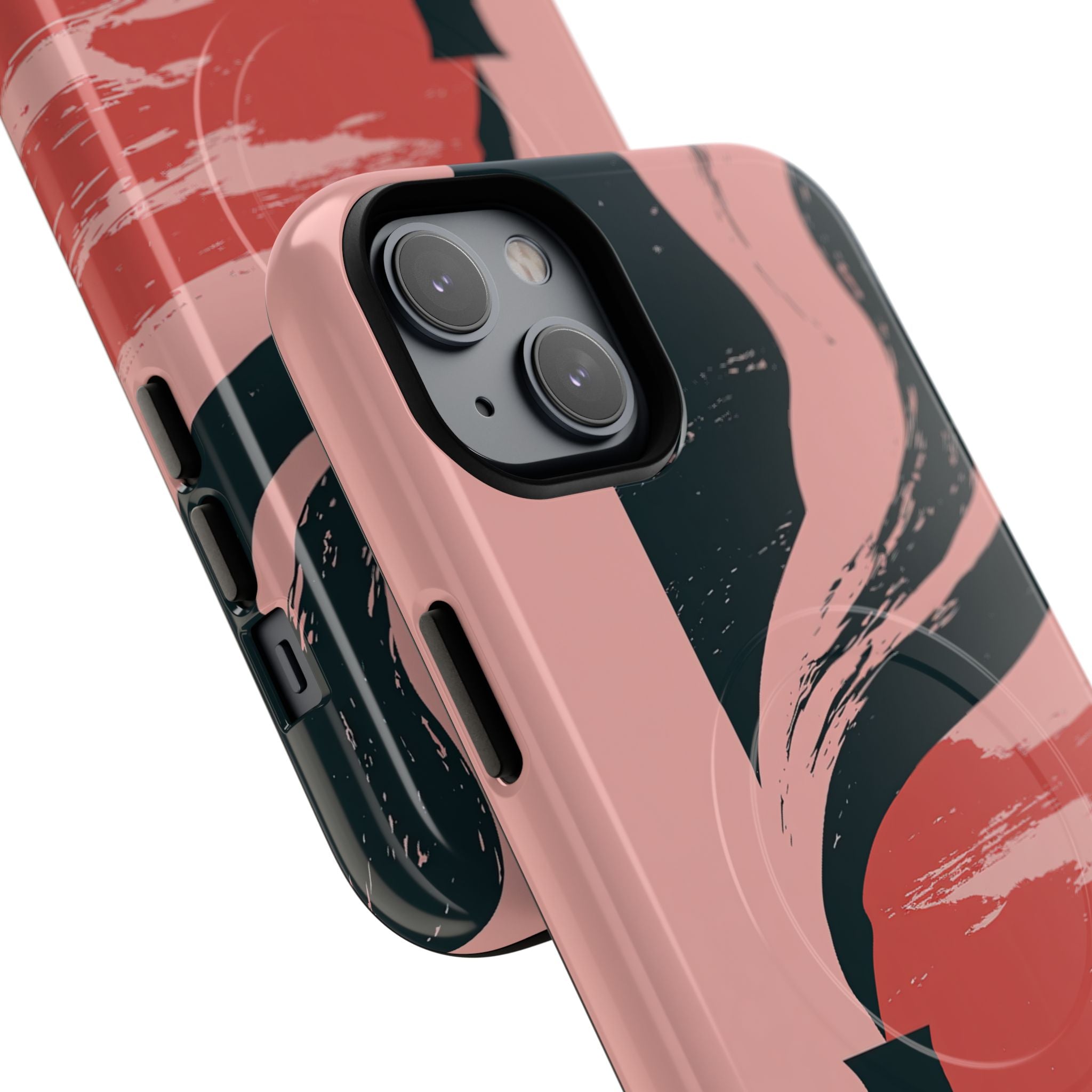 Pink Tough 2.0 Magsafe Phone Case for iPhone - Cinder Rose Plume