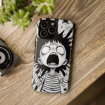 Chaotic Monochrome Scream · Tough Fundas para teléfono para iPhone