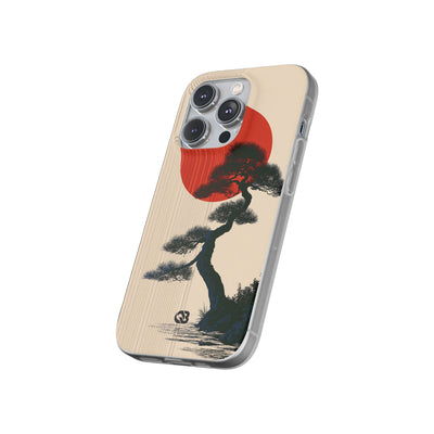 Beige Lite Phone Case for iPhone - Kyoto Crimson Pine