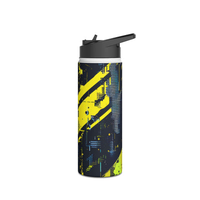 Acid Hazard · Insulated Water Bottle · Yellow