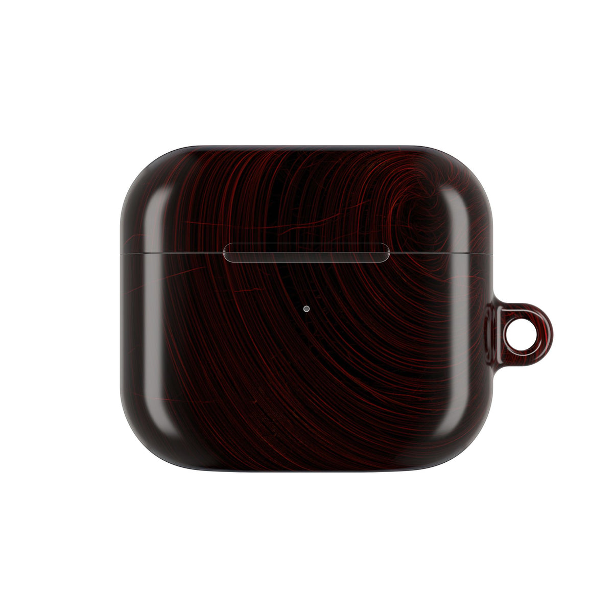 Crimson Solar Orbit · Hard Case for AirPods & AirPods Pro · Red