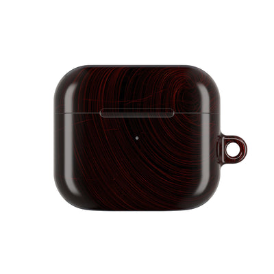 Crimson Solar Orbit · Hard Case for AirPods & AirPods Pro · Red