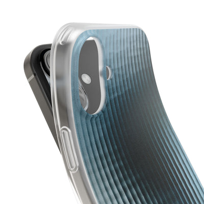 Blue Lite Phone Case for iPhone - Glacial Reeded Glass
