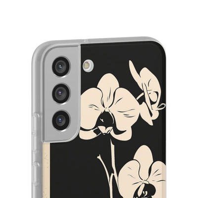 Black Lite Phone Case for Samsung - Obsidian Bone Orchid