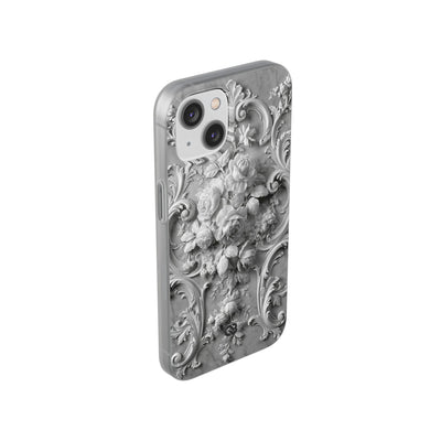 Rococo Marble Rose · Lite Phone Case for iPhone ·  White