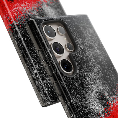 Crimson Noir Drip · Tough Phone Case for Samsung · Black