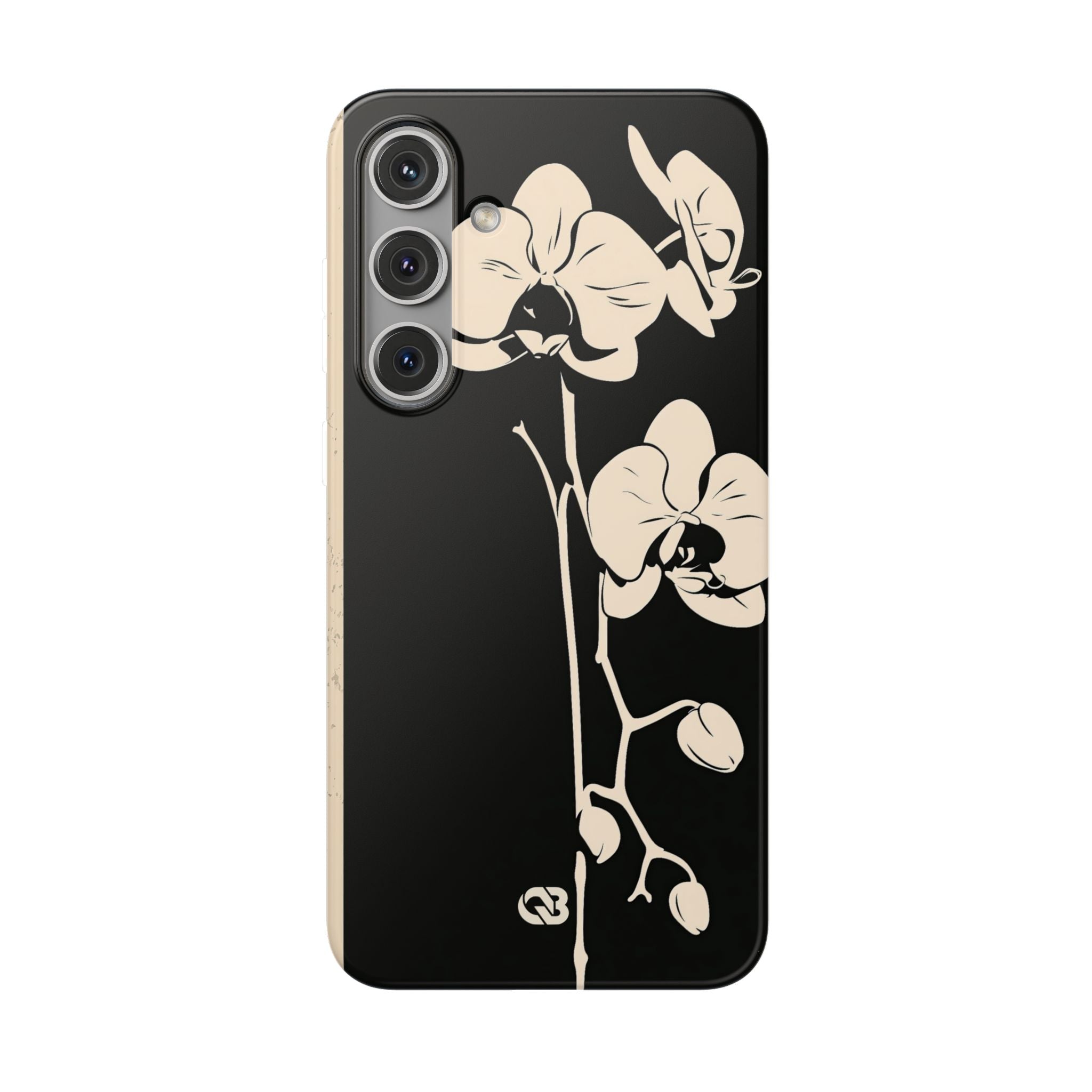 Black Lite Phone Case for Samsung - Obsidian Bone Orchid