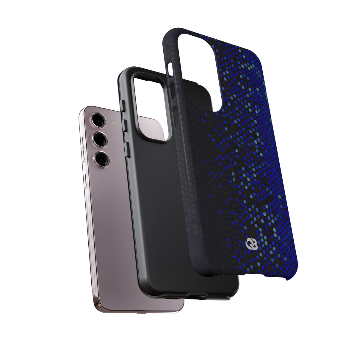 Cobalt Hex Dispersion · Tough Phone Case for Samsung · Blue