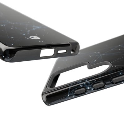 Black Tough Phone Case for Samsung - Arctic Neural Mesh