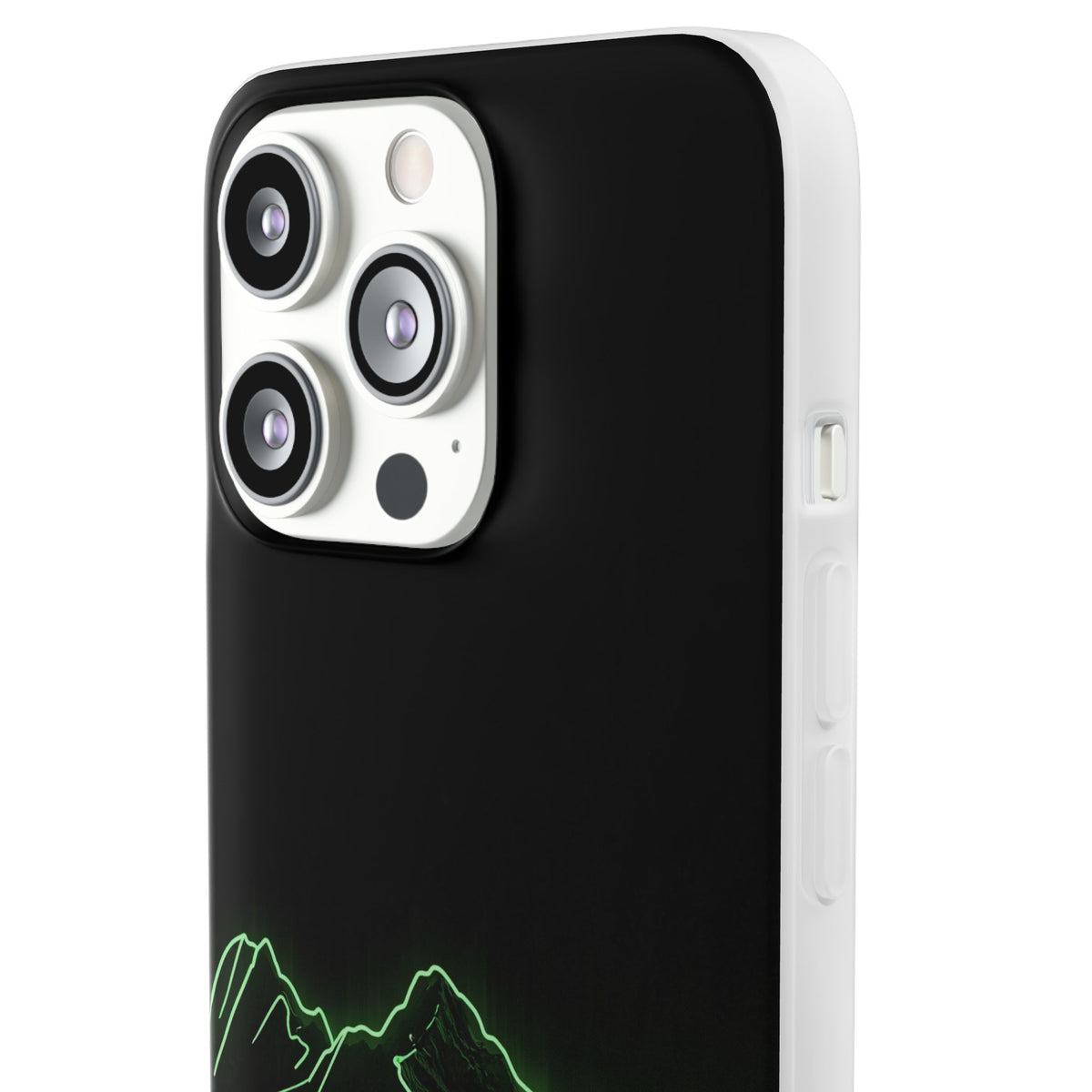 Nordic Mountain Contour · Lite Phone Case for iPhone ·  Black