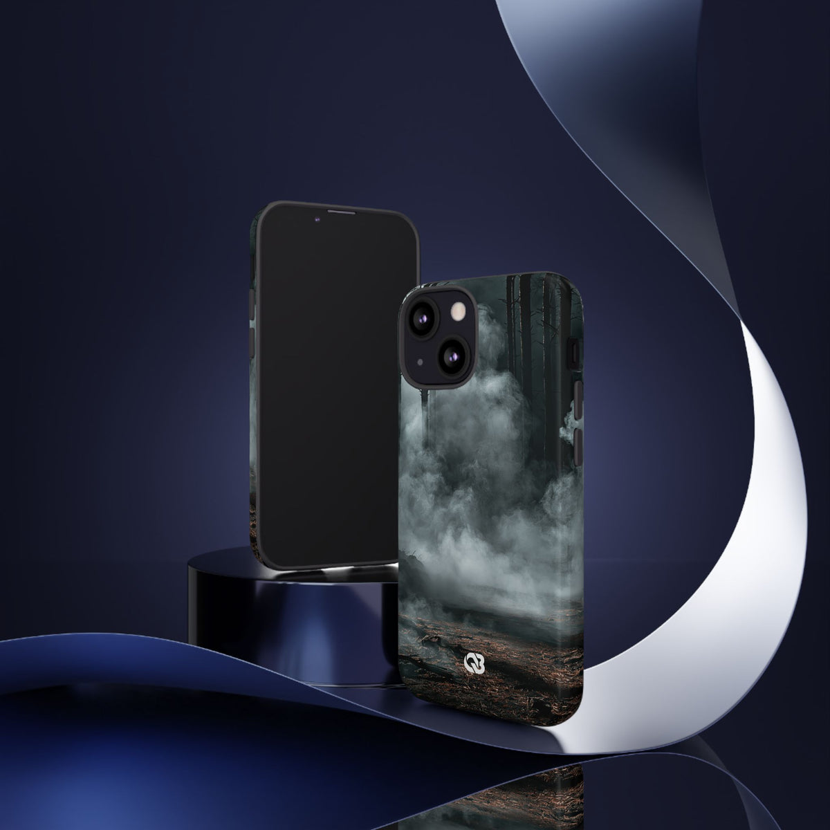 Shadowed Pine Mist · Tough Phone Case for iPhone · Black