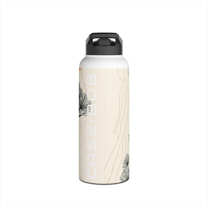 Spiky Tree Sunset - Stainless Steel Water Bottle