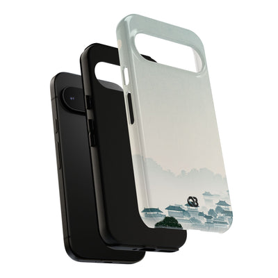 Blue Tough Phone Case for Google Pixel - Mist Valley Pagoda