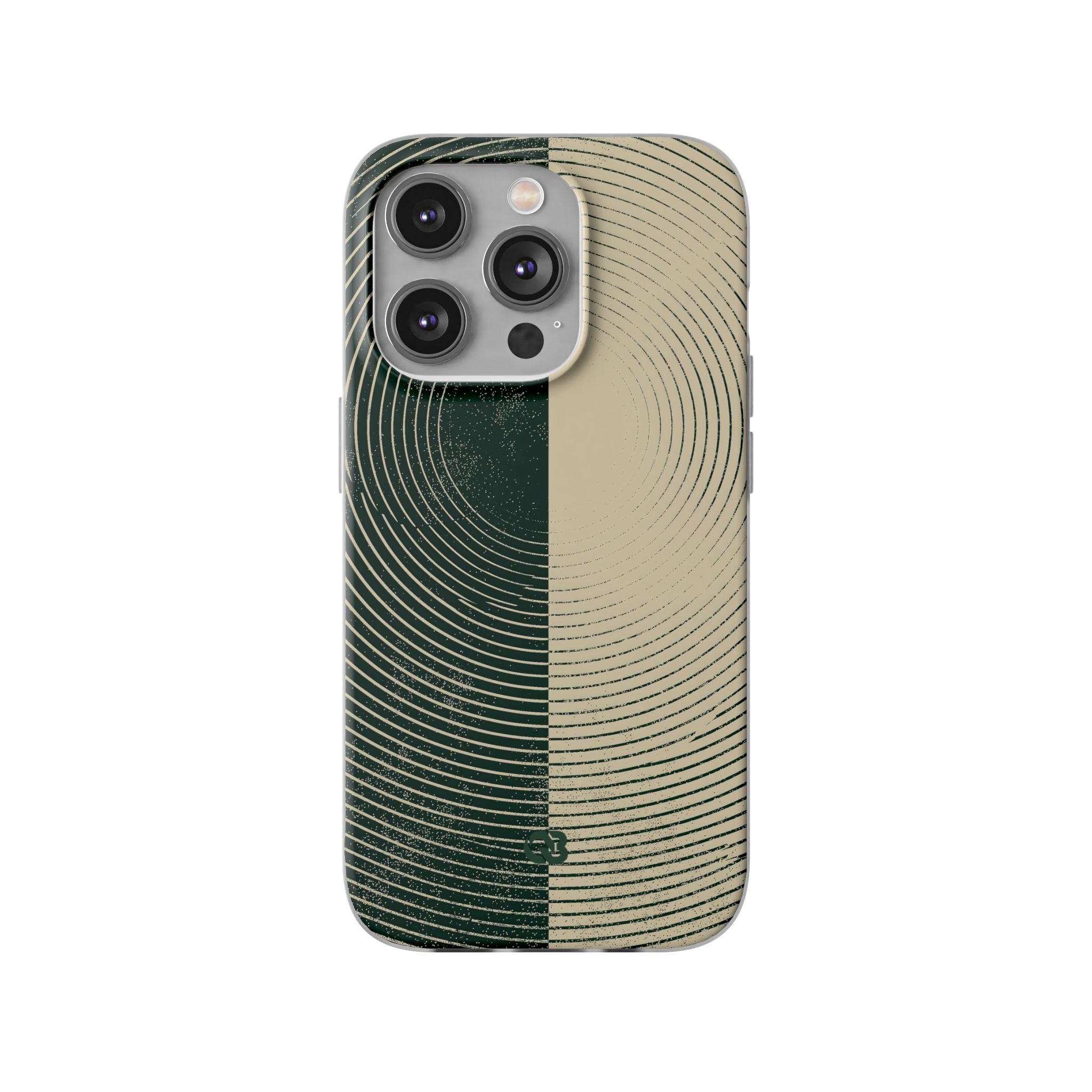 Green Lite Phone Case for iPhone - Evergreen Split Grain
