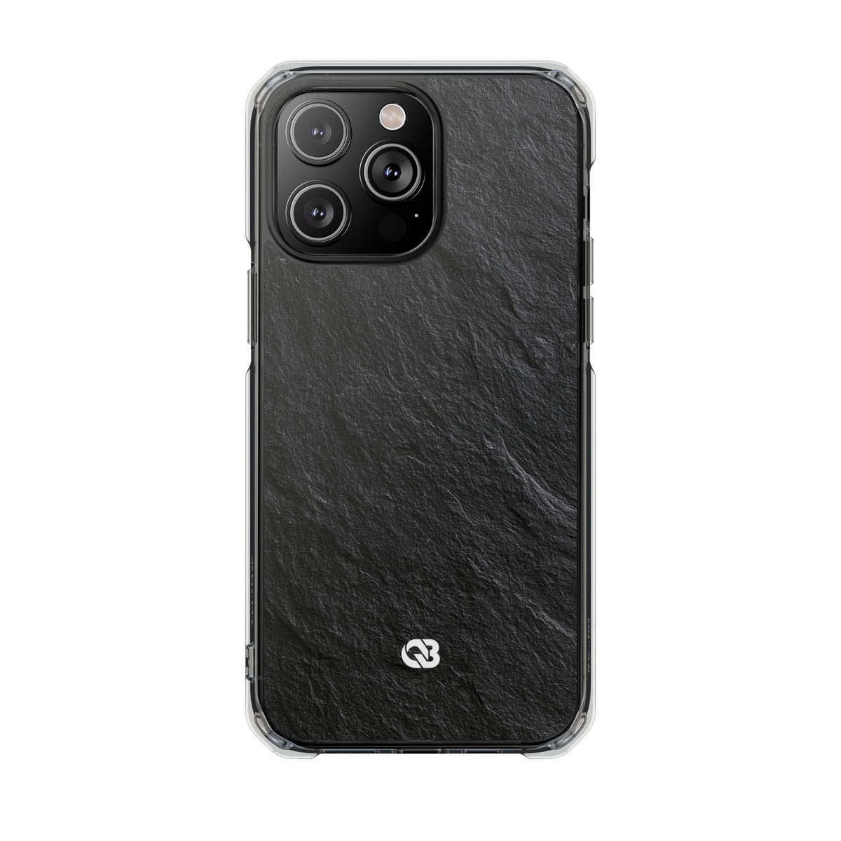 Obsidian Slate · Clear Impact Magnetic Phone Case for iPhone ·  Black
