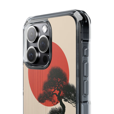 Beige Impact MagSafe Phone Case for iPhone - Kyoto Crimson Pine