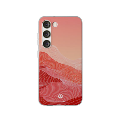 Coral Ridge Contours · Lite Phone Case for Samsung · Red